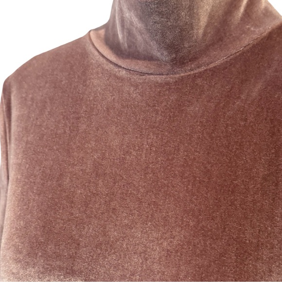 Madewell Velvet Mock Neck Dress in Mauve Womens Small - Picture 5 of 7